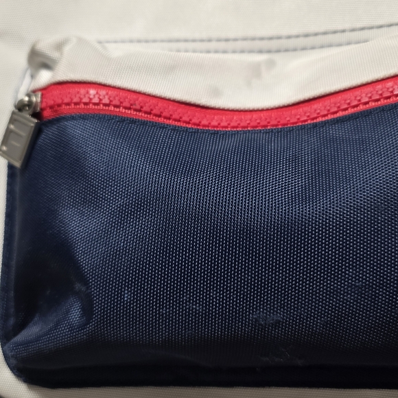 FILA White Navy Mini Backpack with Red Trim - Picture 3 of 6